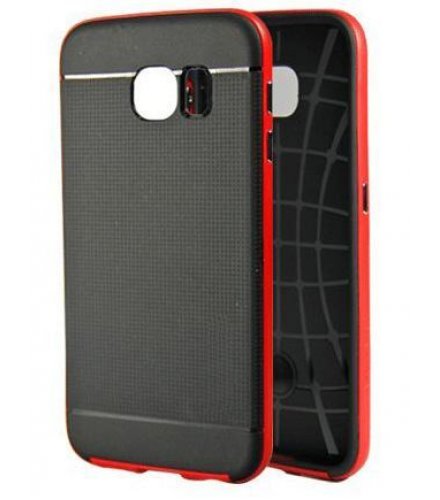 PA081 - Samsung galaxy S6 Red Hybrid Case